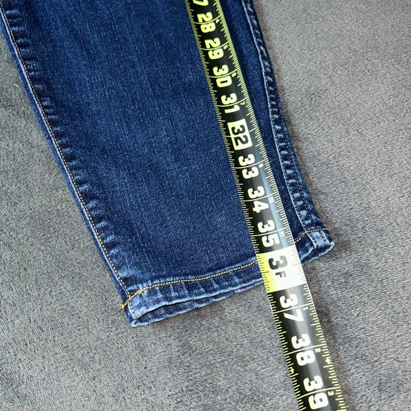 SPANX Size 1X Petite Dark Wash Skinny Shapewear Pull On Jean Leggings - Picture 3 of 13